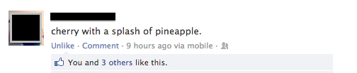 splash of pineapple